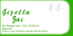 gizella zai business card